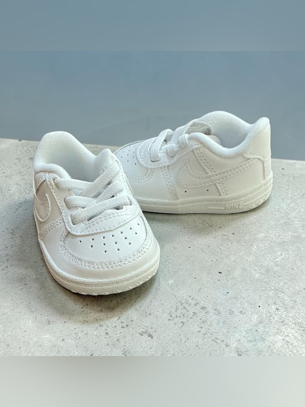 Nike Air Force 1-Style Baby Sneakers Size 2C White – Like New